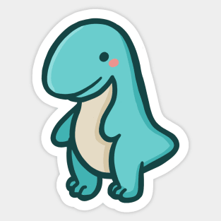 Cute T-Rex, Derpy Dino, Dinosaur Sticker